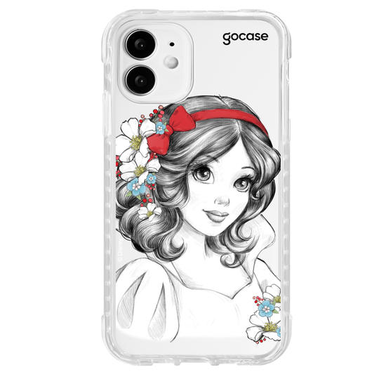 Capinha para celular Disney - Princesas - Branca de Neve Floral