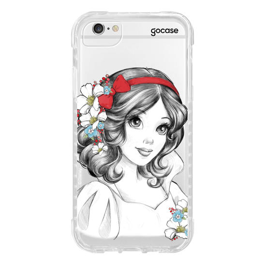 Capinha para celular Disney - Princesas - Branca de Neve Floral