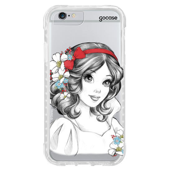 Capinha para celular Disney - Princesas - Branca de Neve Floral