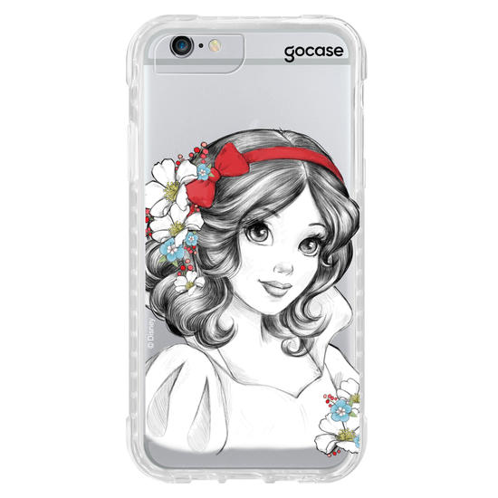 Capinha para celular Disney - Princesas - Branca de Neve Floral