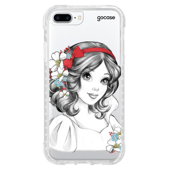 Capinha para celular Disney - Princesas - Branca de Neve Floral