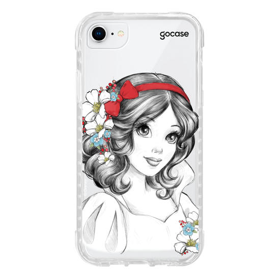 Capinha para celular Disney - Princesas - Branca de Neve Floral