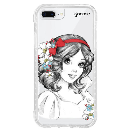 Capinha para celular Disney - Princesas - Branca de Neve Floral
