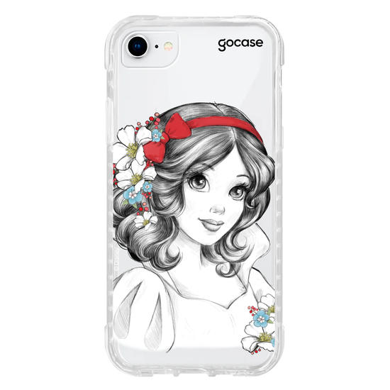 Capinha para celular Disney - Princesas - Branca de Neve Floral