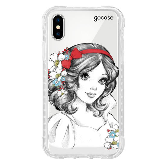 Capinha para celular Disney - Princesas - Branca de Neve Floral