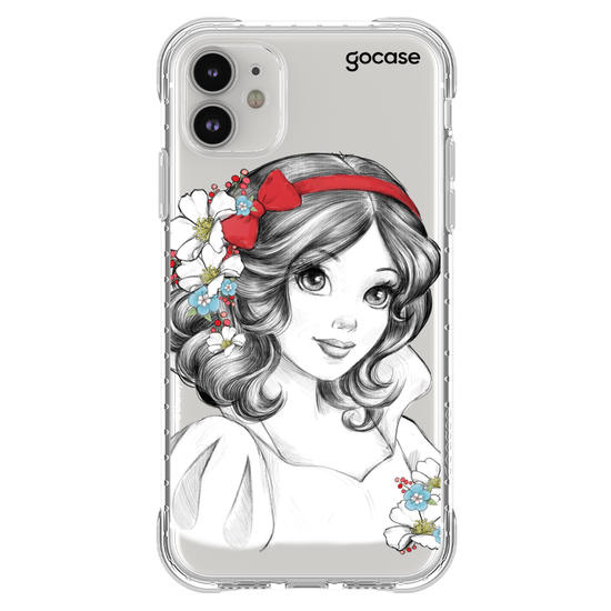 Capinha para celular Disney - Princesas - Branca de Neve Floral