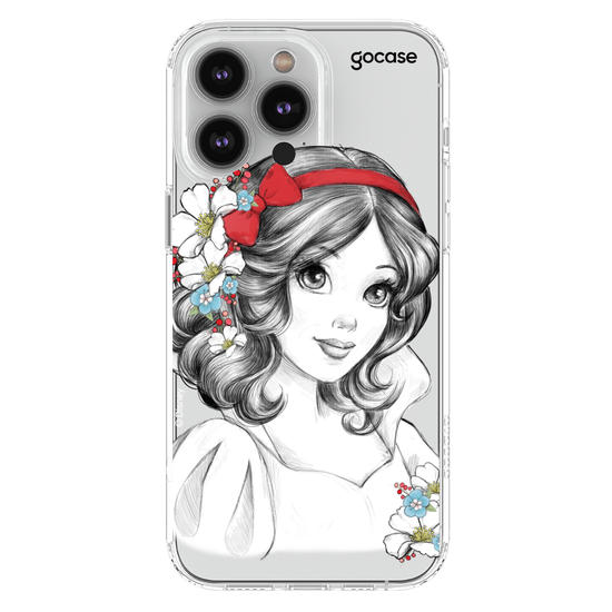Capinha para celular Disney - Princesas - Branca de Neve Floral