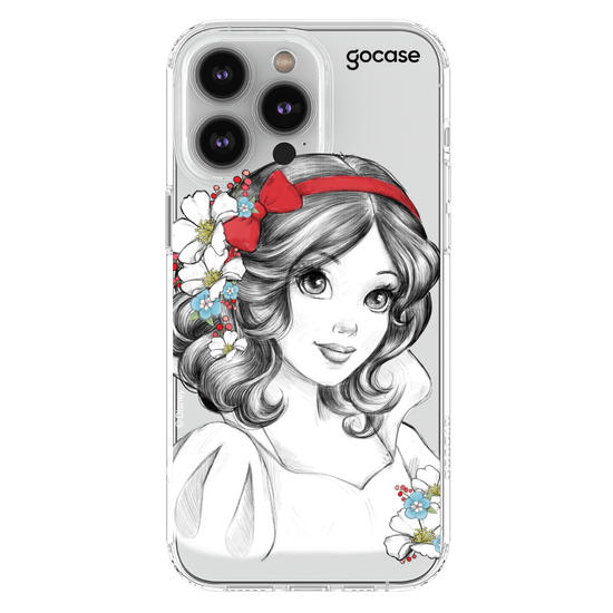 Capinha para celular Disney - Princesas - Branca de Neve Floral