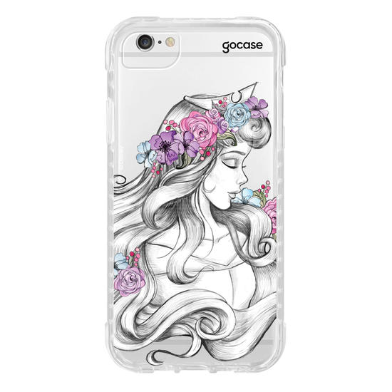 Capinha para celular Disney - Princesas - Aurora Floral