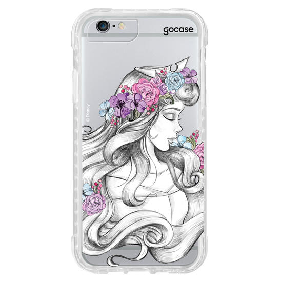 Capinha para celular Disney - Princesas - Aurora Floral