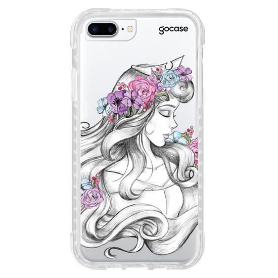 Capinha para celular Disney - Princesas - Aurora Floral