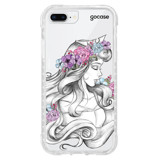 Capinha para celular Disney - Princesas - Aurora Floral