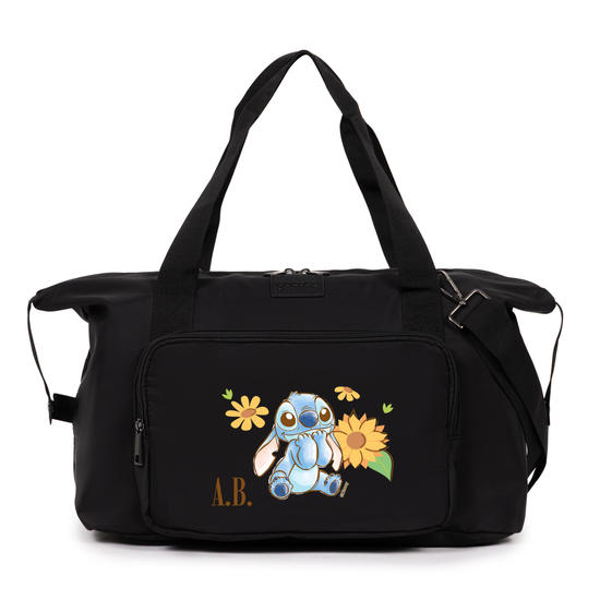 Bolsa Moove - Lilo & Stitch - Stitch Fofo Girassóis Aquarela