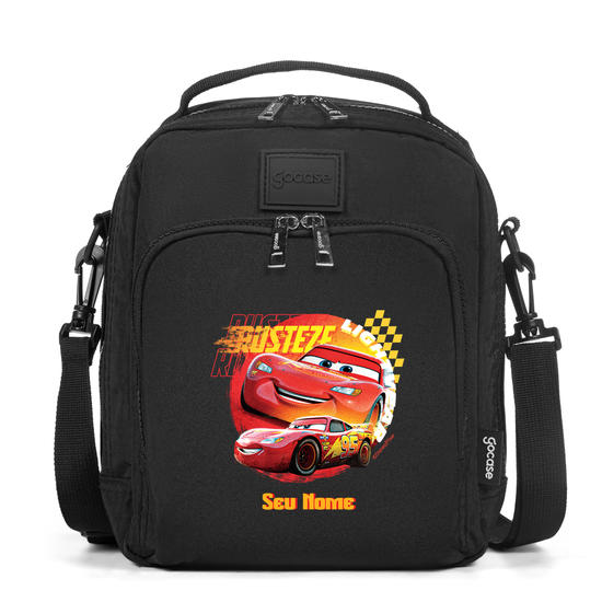 Bolsa Térmica Fun Preta - Carros - Relâmpago McQueen