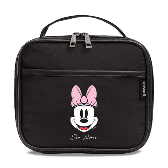 Bolsa Térmica Midi Pro Preta - Mickey & Minnie - Big Face