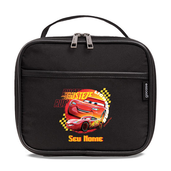 Bolsa Térmica Midi Pro Preta - Carros - Relâmpago McQueen