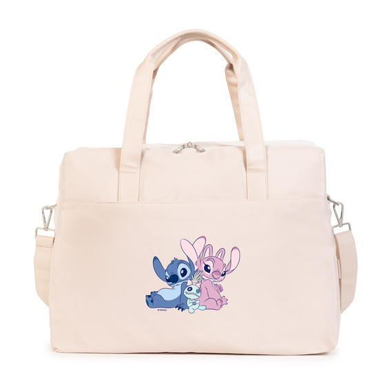 Bolsa Voyage -  Stitch e Angel - Duo Perfeito