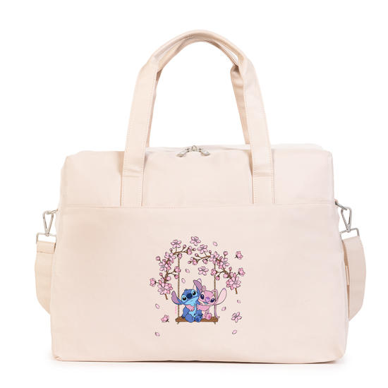 Bolsa Voyage -  Stitch e Angel - Jardim