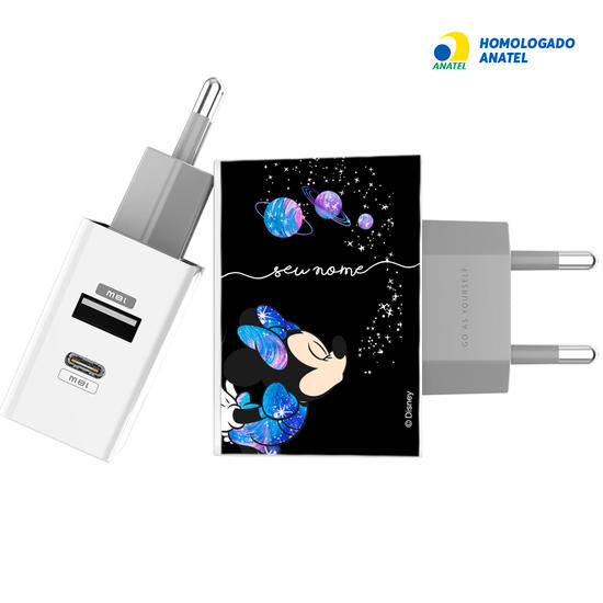 Carregador Turbo Power Gocase - Iphone / Android -  Disney - Minnie Poeira das Estrelas
