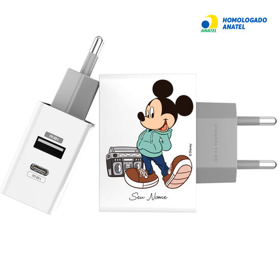 Carregador Turbo Power Gocase - Iphone / Android -  Disney - Mickey Style