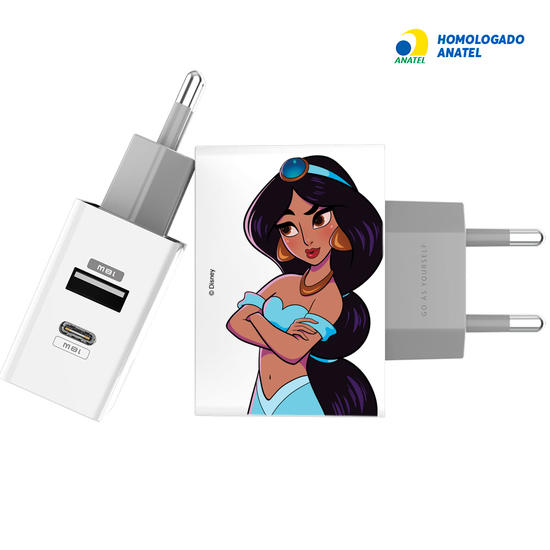 Carregador Turbo Power Gocase - Iphone / Android -  Disney Princesas - Princesa Jasmine