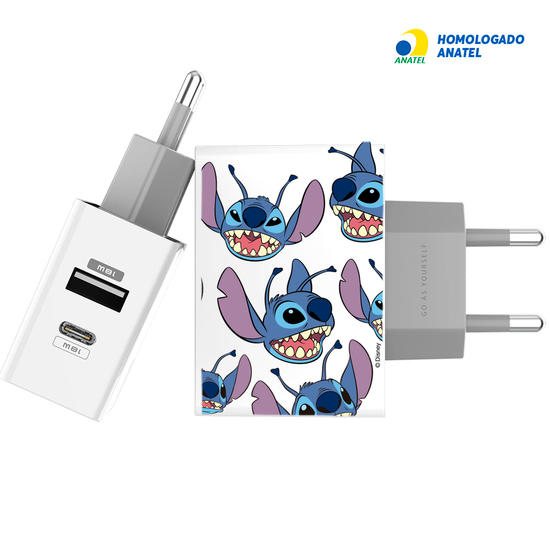 Carregador Turbo Power Gocase - Iphone / Android -  Lilo e Stitch - Stitch EVERYWHERE !