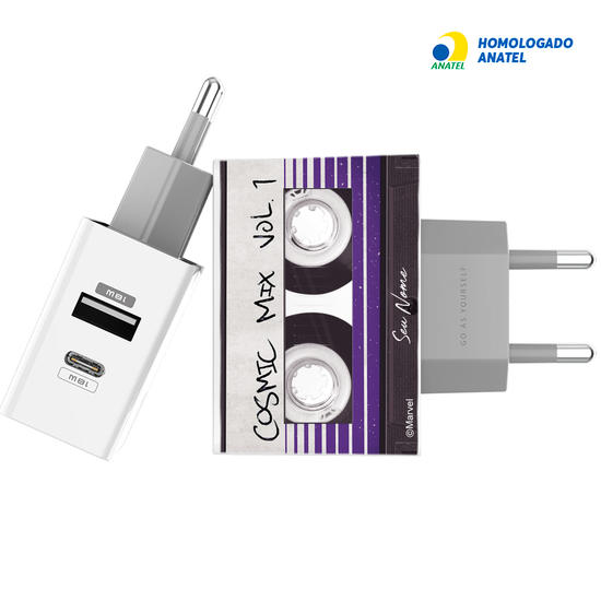 Carregador Turbo Power Gocase - Iphone / Android -  Guardiões da Galáxia - Mixtape
