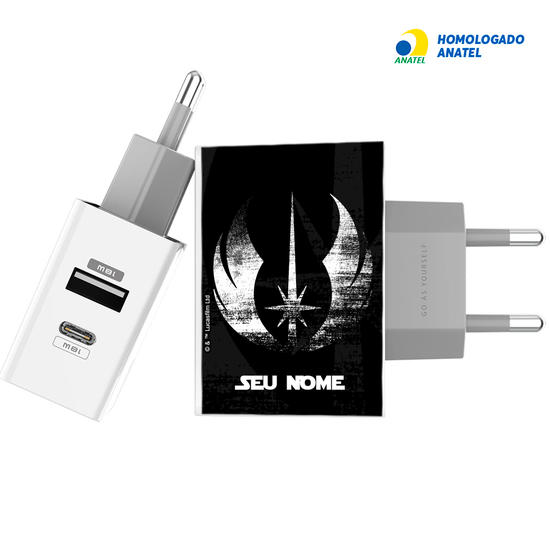 Carregador Turbo Power Gocase - Iphone / Android -  Obi-Wan - Ordem Jedi