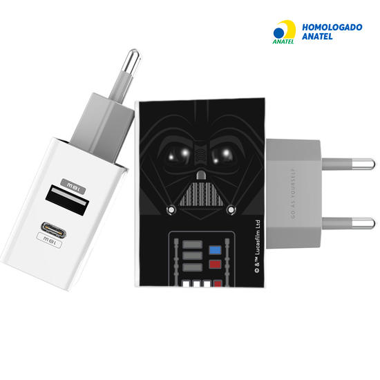 Carregador Turbo Power Gocase - Iphone / Android -  Star Wars: Darth Vader