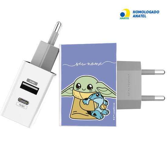 Carregador Turbo Power Gocase - Iphone / Android -  Cute Yoda