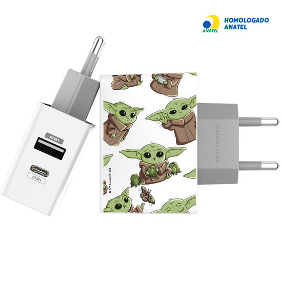 Carregador Turbo Power Gocase - Iphone / Android -  Star Wars: Baby Yoda