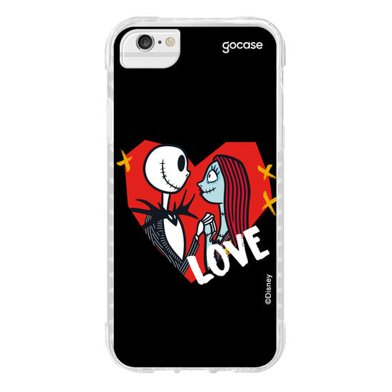 Capinha para celular Disney - Jack e Sally - Apaixonados