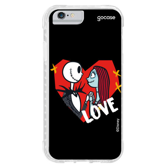 Capinha para celular Disney - Jack e Sally - Apaixonados