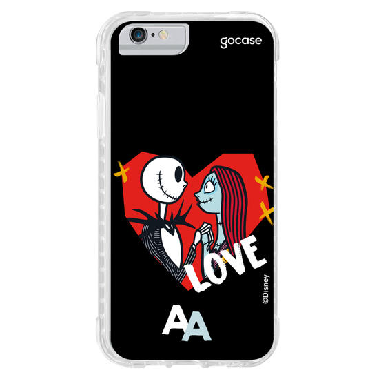 Capinha para celular Disney - Jack e Sally - Apaixonados