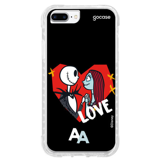 Capinha para celular Disney - Jack e Sally - Apaixonados