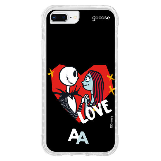 Capinha para celular Disney - Jack e Sally - Apaixonados