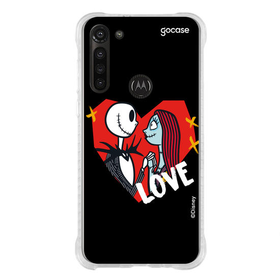 Capinha para celular Disney - Jack e Sally - Apaixonados
