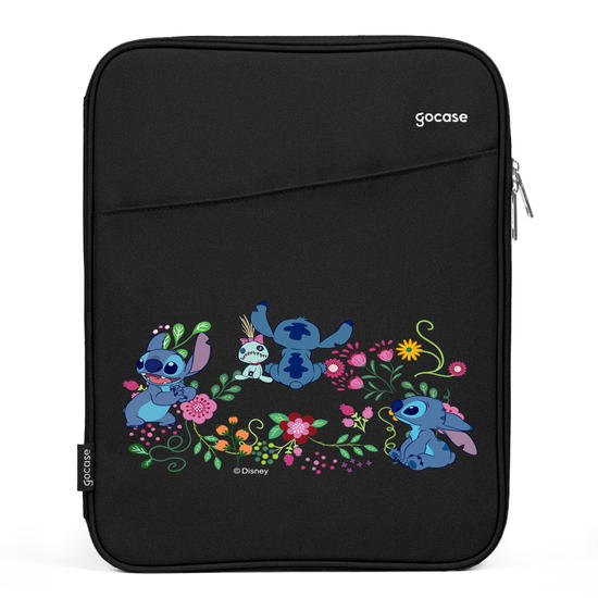 Capa Para Notebook Slim - Stitch Ramos de Flores