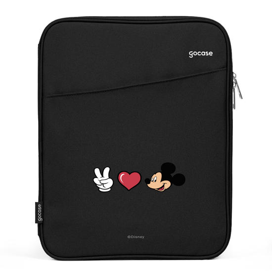 Capa para Notebook Slim - Peace, Love and Mickey