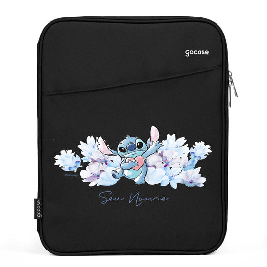 Capa Para Notebook Slim - Stitch Elegant Flower