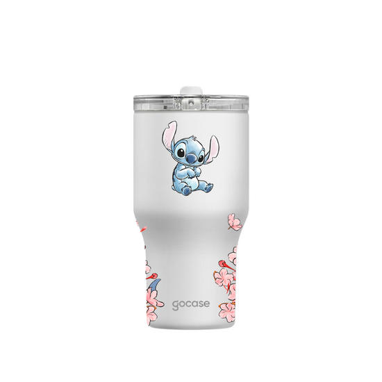 Copo Térmico Daily + Ebook -  Lilo & Stitch - Classical Rose