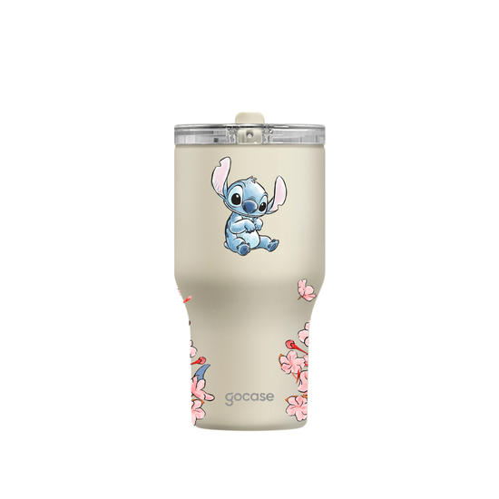 Copo Térmico Daily + Ebook -  Lilo & Stitch - Classical Rose