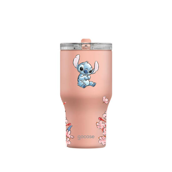 Copo Térmico Daily + Ebook -  Lilo & Stitch - Classical Rose