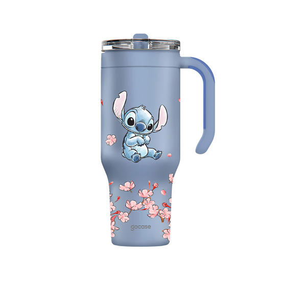 Copo Térmico Life + Ebook -  Lilo & Stitch - Classical Rose