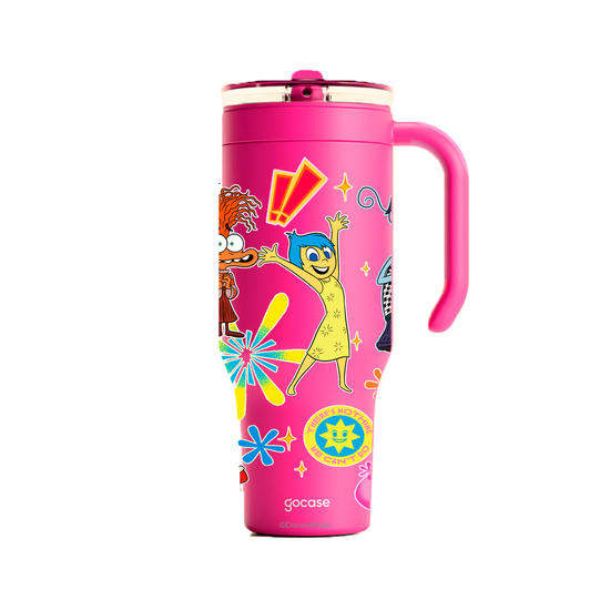 Copo Térmico Life + Ebook -  Divertidamente - Stickers