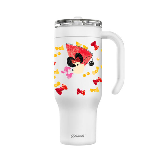 Copo Térmico Life + Ebook - Disney - Extraimaginário - Magia Minnie Mouse