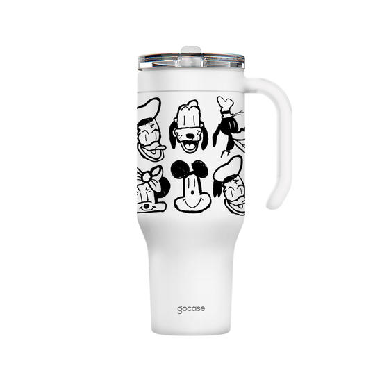 Copo Térmico Life + Ebook - Disney - Extraimaginário - Transformação Rostinhos