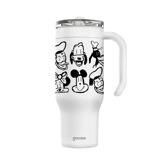 Copo Térmico Life + Ebook - Disney - Extraimaginário - Transformação Rostinhos