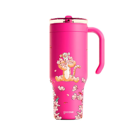 Copo Térmico Life + Ebook -  Turma do Pooh - Classical Rose