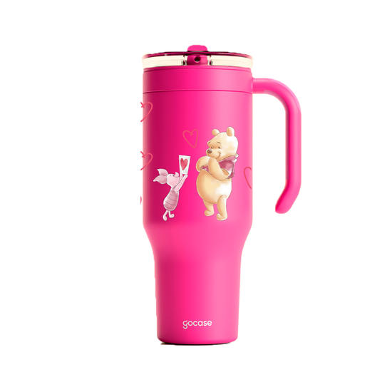 Copo Térmico Life + Ebook -  Ursinho Pooh - Valentine's